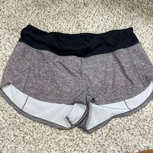 gray lululemon shorts 2.5”